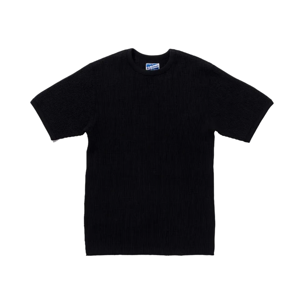 THE REAL McCOY'S Waffle Thermal Shirt S/S "Black"