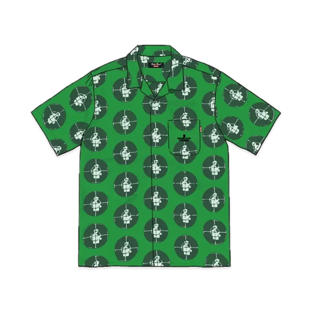 Supreme x UNDERCOVER Public Enemy Rayon Shirt "Green"