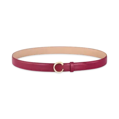 Cartier Belt, Panthere de Cartier, Size S (75cm) "Cherry Red/Gold"