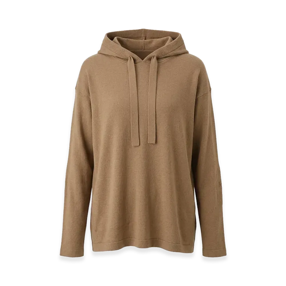 S Max Mara Women's Eroico Hoodie Knit "Camel"