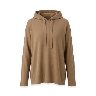 S Max Mara Women's Eroico Hoodie Knit "Camel"