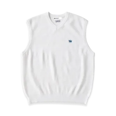 GDC x TW Cotton Knit Vest "White"