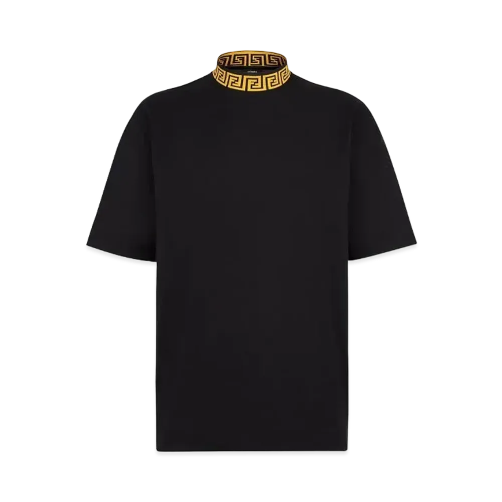 FENDI x Versace Fendace Black Jersey T-Shirt "Black"