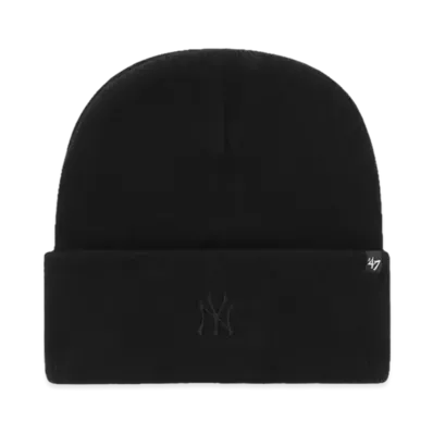 47 NYY MLB Base Runner Cuff Knit "Yankees All Black"