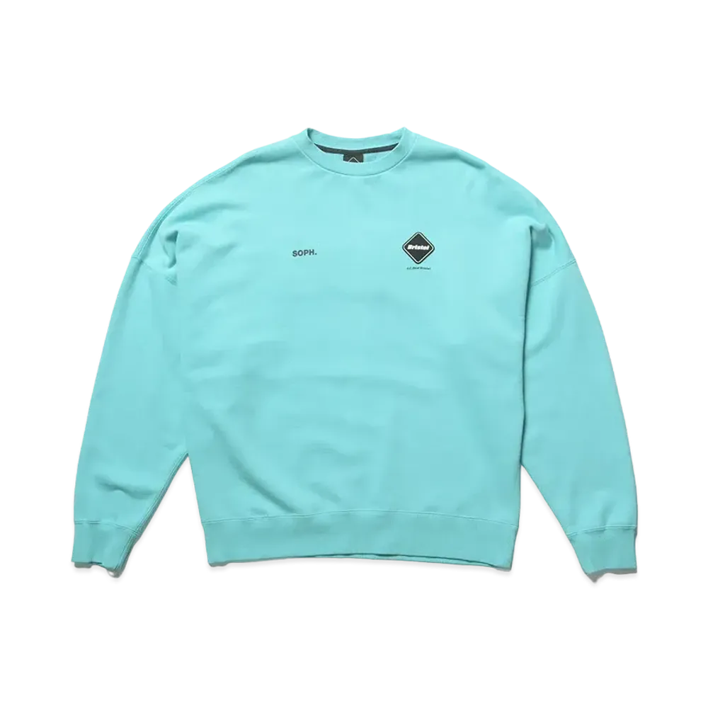 F.C.REAL BRISTOL Big Logo Crewneck Baggy Sweat "Light Blue"