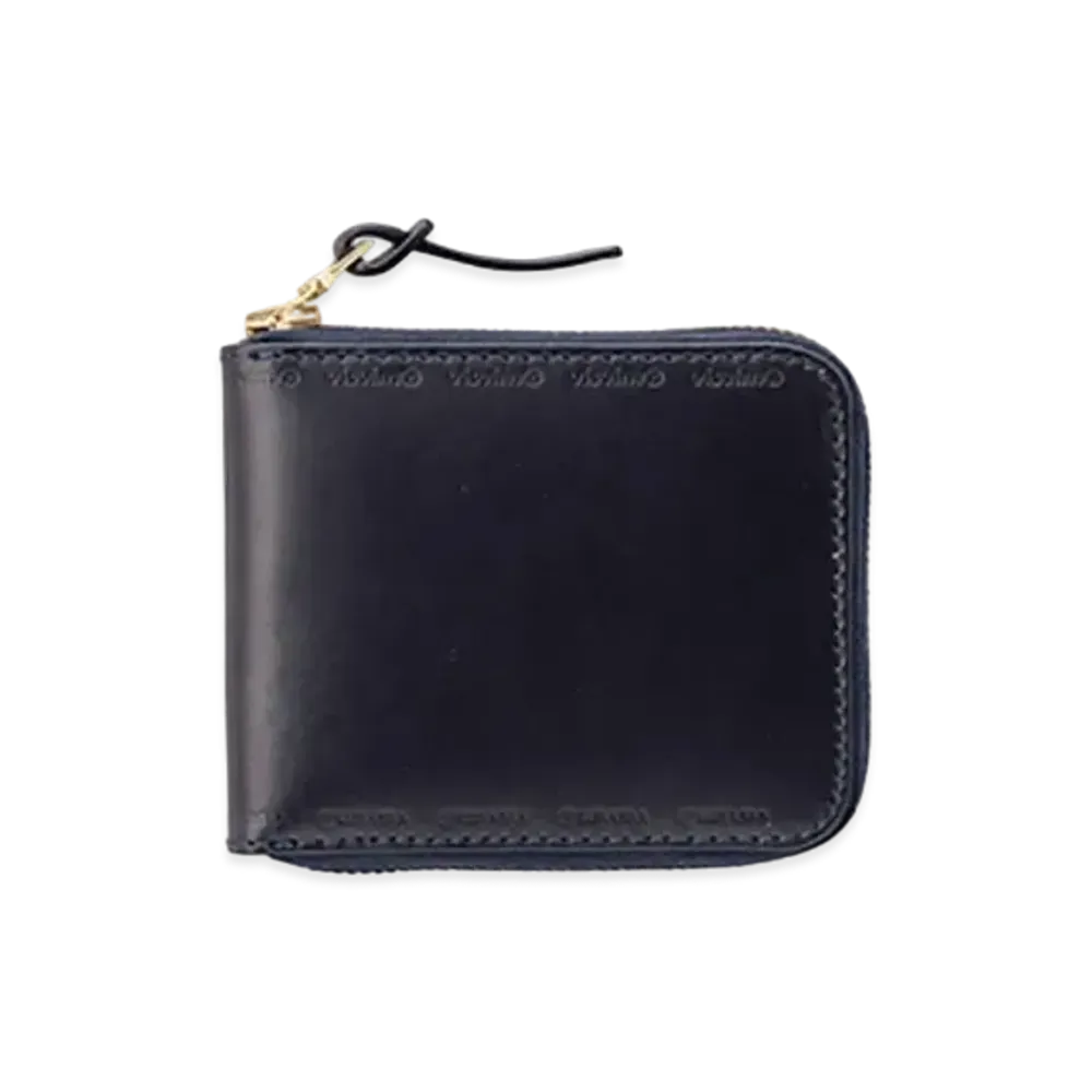 visvim LEATHER BI-FOLD "Navy"