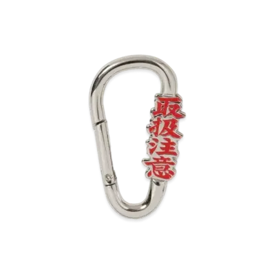 Black Eye Patch Handle With Care Carabiner "Silver"