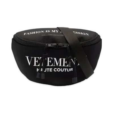VETEMENTS Logo Belt Bag "Black"