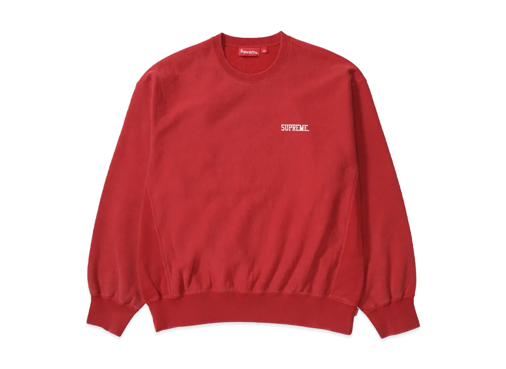 Supreme Washed Crewneck "Red"