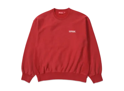 Supreme Washed Crewneck "Red"