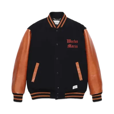 WACKO MARIA VARSITY JACKET "Black/Brown"