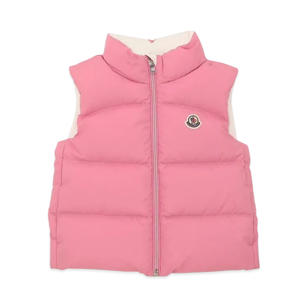 MONCLER Baby Kids Down Vest "Pink"