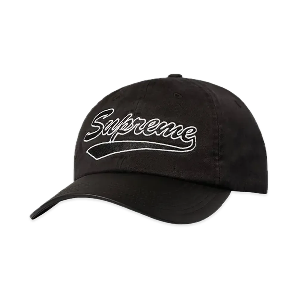 Supreme Leather Visor 6-Panel "Black"
