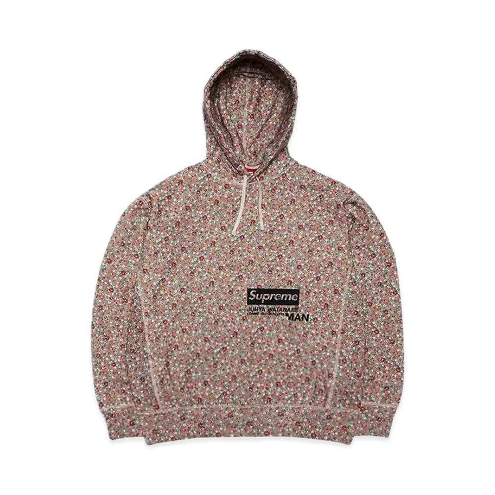 Supreme x JUNYA WATANABE COMME des GARCONS MAN Hooded Sweatshirt "Pink Flowers"