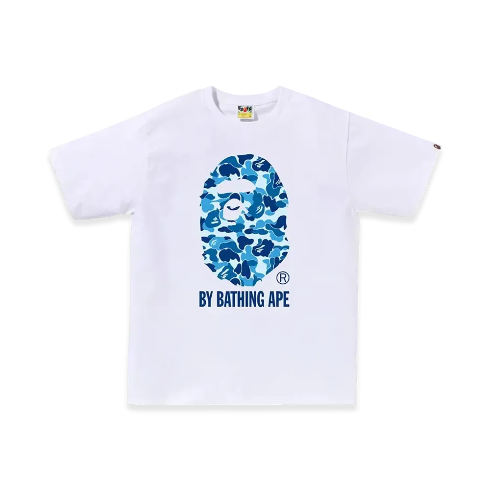 A BATHING APE ABC Camo By Bathing Ape Tee "White/Blue"