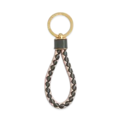 Bottega Veneta Intrecciato Key Ring "Lapiri/Cameo"