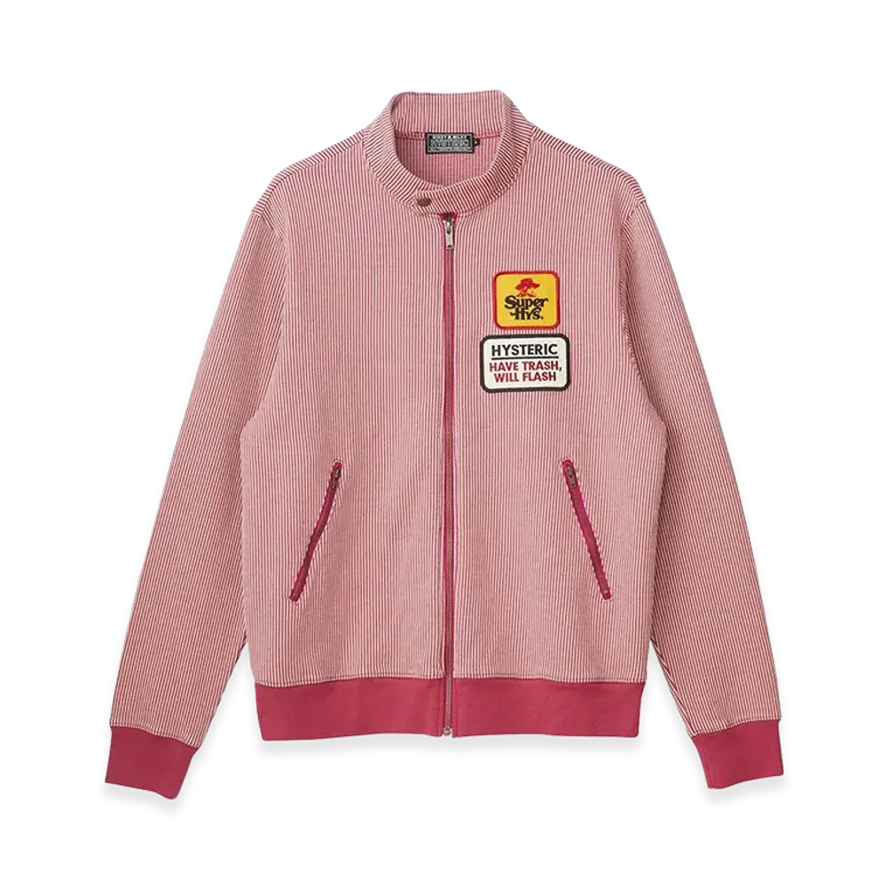 HYSTERIC GLAMOUR SUPER HYS Patch Track Jacket "Pink"