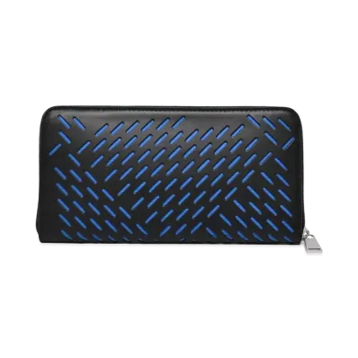 Bottega Veneta Punching Round Zip Wallet "Nero"