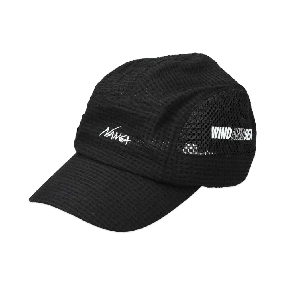 WIND AND SEA x NANGA Dot Air(R) Camp Cap "Black"