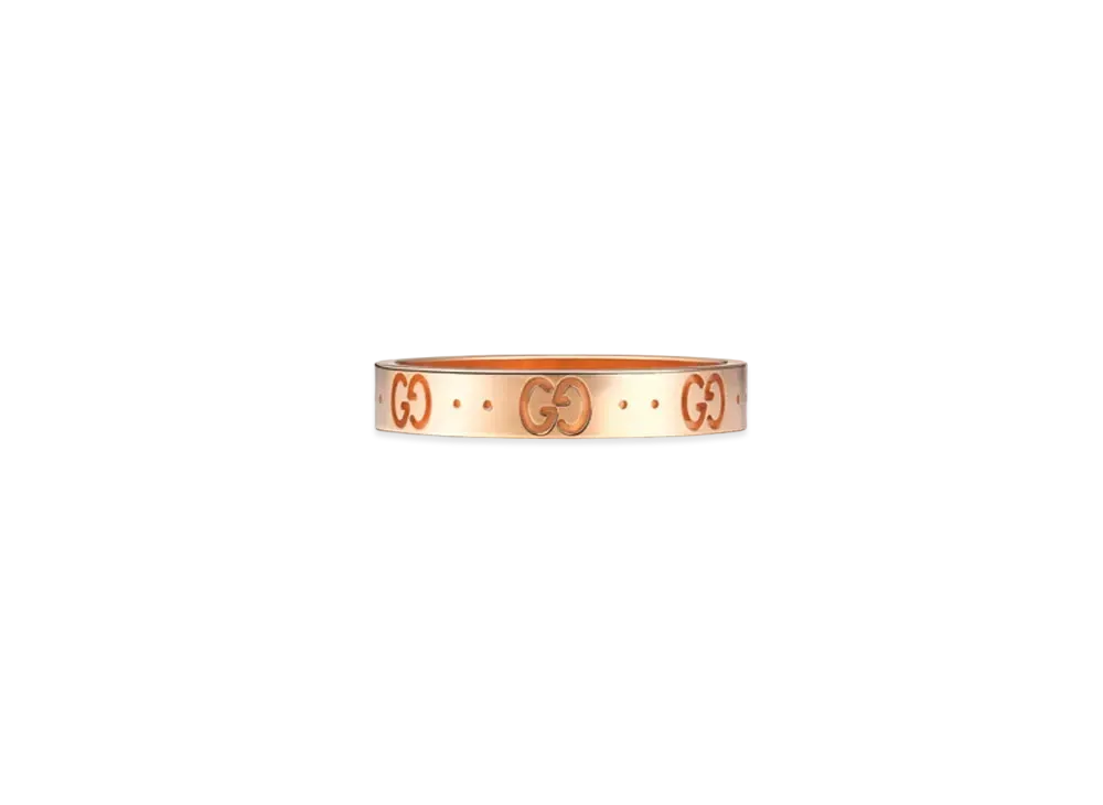 GUCCI Rose Gold Icon Ring "Pink"