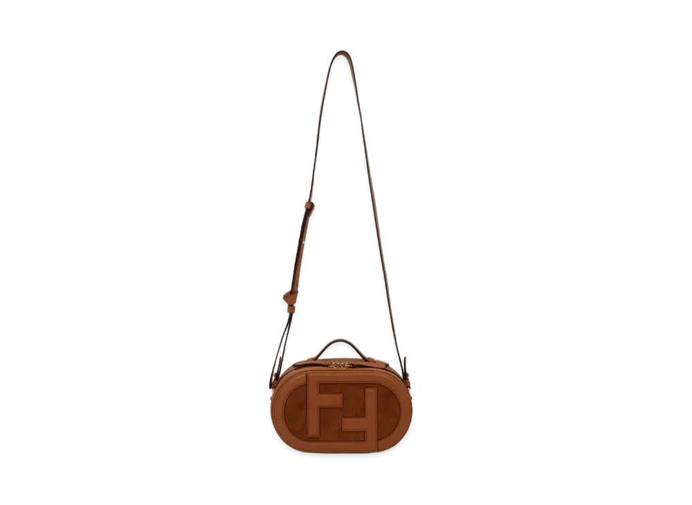 FENDI Cam Small Leather / Suede Mini Bag "Brown"
