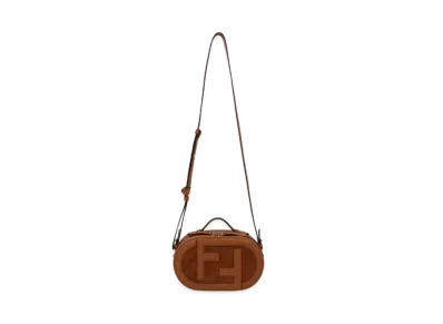 FENDI Cam Small Leather / Suede Mini Bag "Brown"