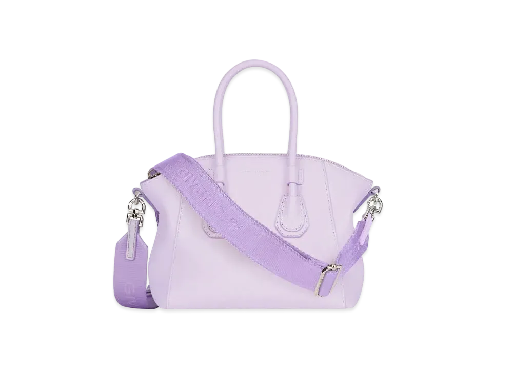 ジバンシィ レザー アンティゴナ・スポーツ ミニバッグ "モーヴ" BB50NVB1GR-541