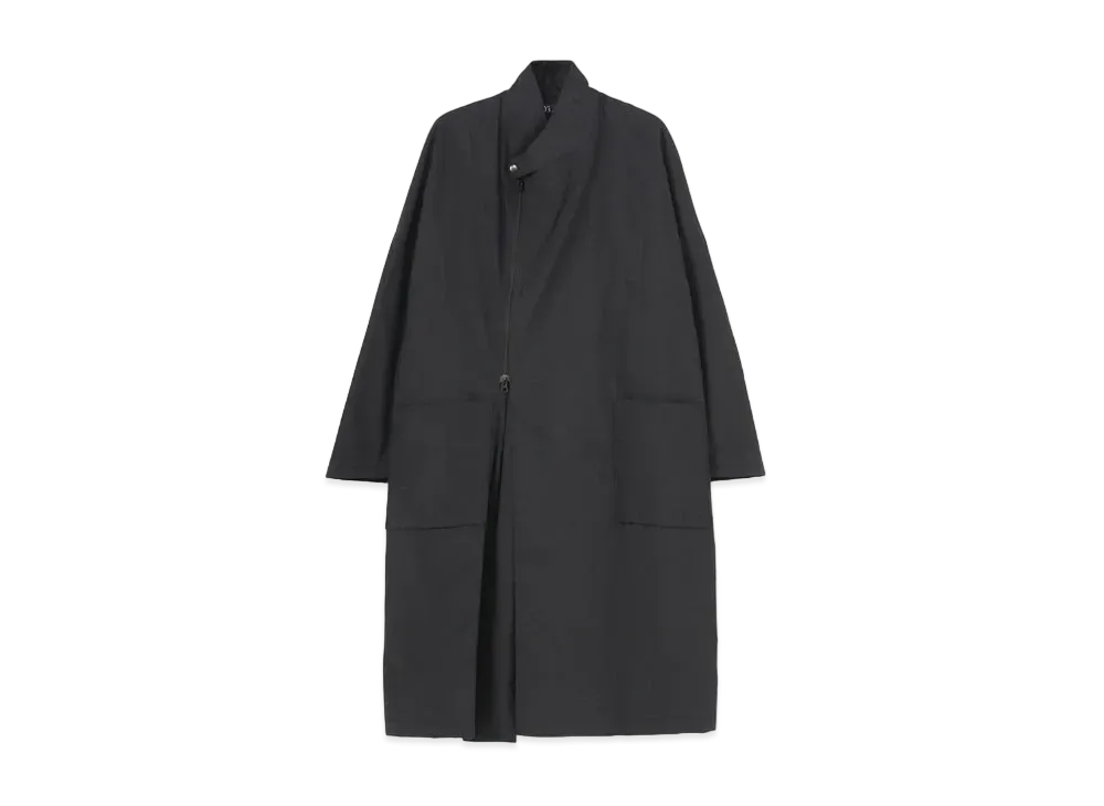 Yohji Yamamoto Y's COTTON NYLON DYED TUSSORE ZIP JACKET "Black"