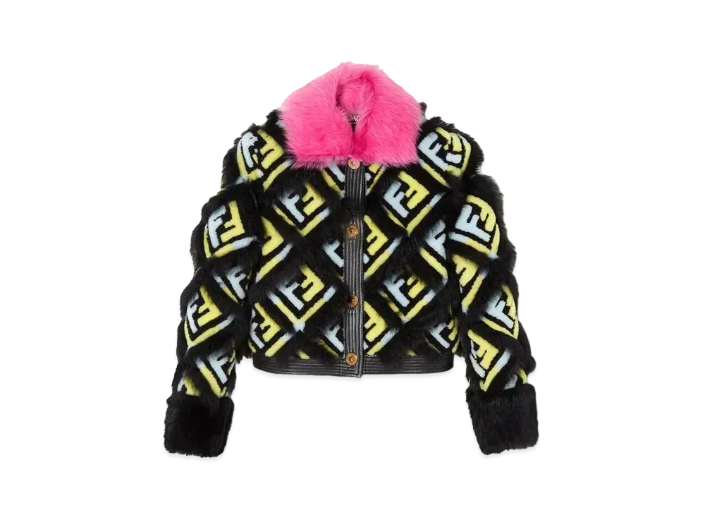 FENDI x Versace Fendace FF Shearling Jacket "Black"