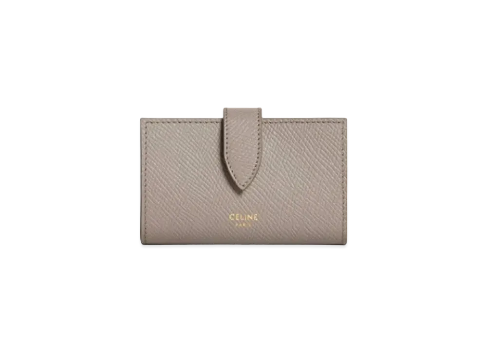 CELINE Key Case In Grained Calfskin "Pebble"