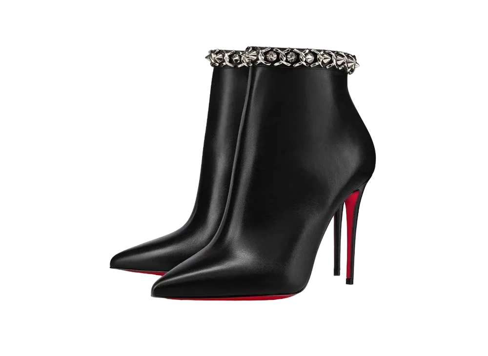 Christian Louboutin Booty Chain 100 mm "Black/Nickel"