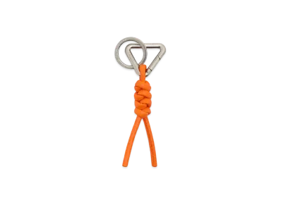 Bottega Veneta Triangle Key Ring "Papaya"