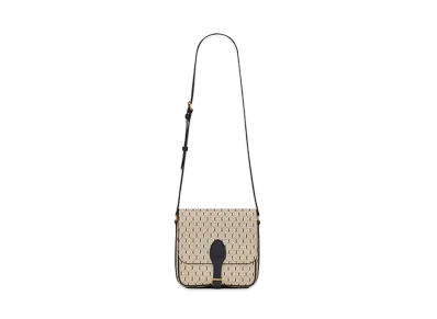 Saint Laurent Le Monogramme Medium Buckle Satchel In Monogram Canvas And Smooth Leather "Beige"