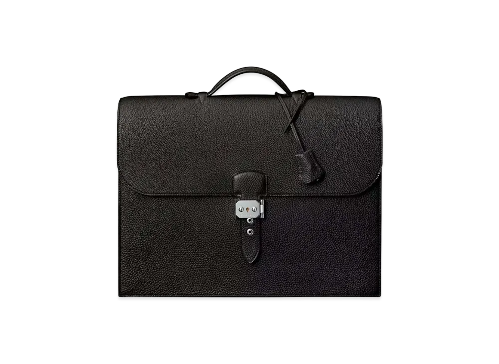 Hermes Document Case Sac A De Pet 2-38 "Black"