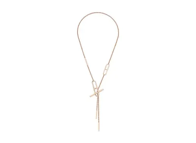 Hermes Ever Chaine D'ancre Necklace PM "Pink Gold"