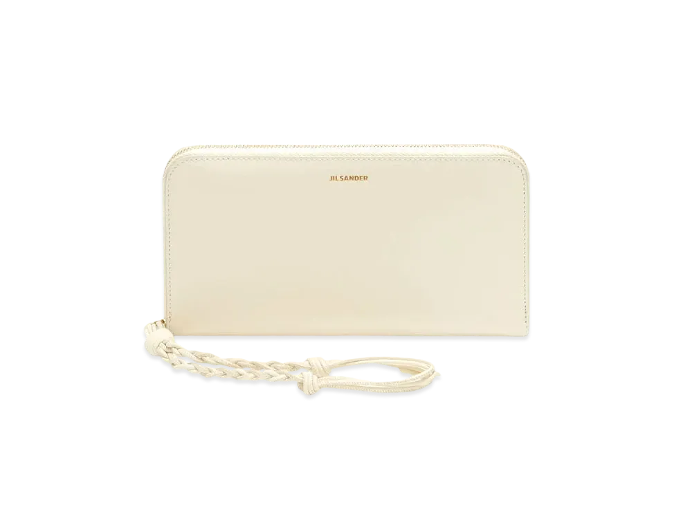 Jil Sander Zip-Around Wallet Medium "White"