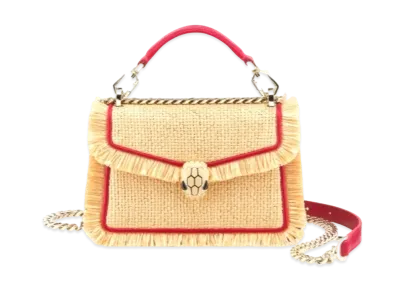 BVLGARI Serpenti Diamond Blast Crossbody Bag "Beige"