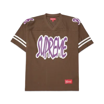 Supreme Reflective Football Jersey "Brown"