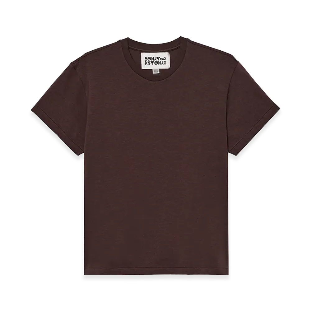 ZARA x Bad Bunny Benito Antonio Slim Cropped Fit Tee "Brown"
