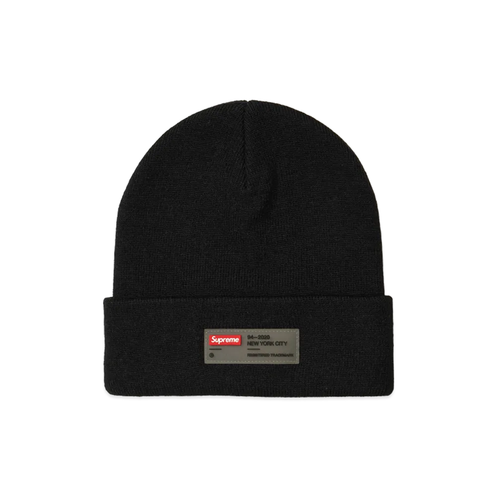 Supreme Clear Label Beanie "Black"
