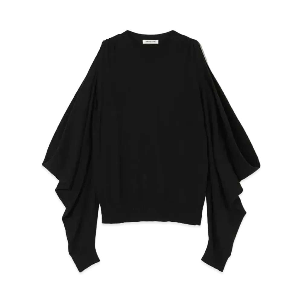 UNDERCOVER Silk Blend Cotton x Nylon Pullover "Black"