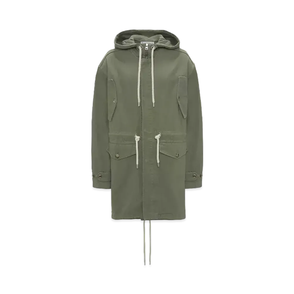 JW ANDERSON Lightweight Parka Coat "Green"