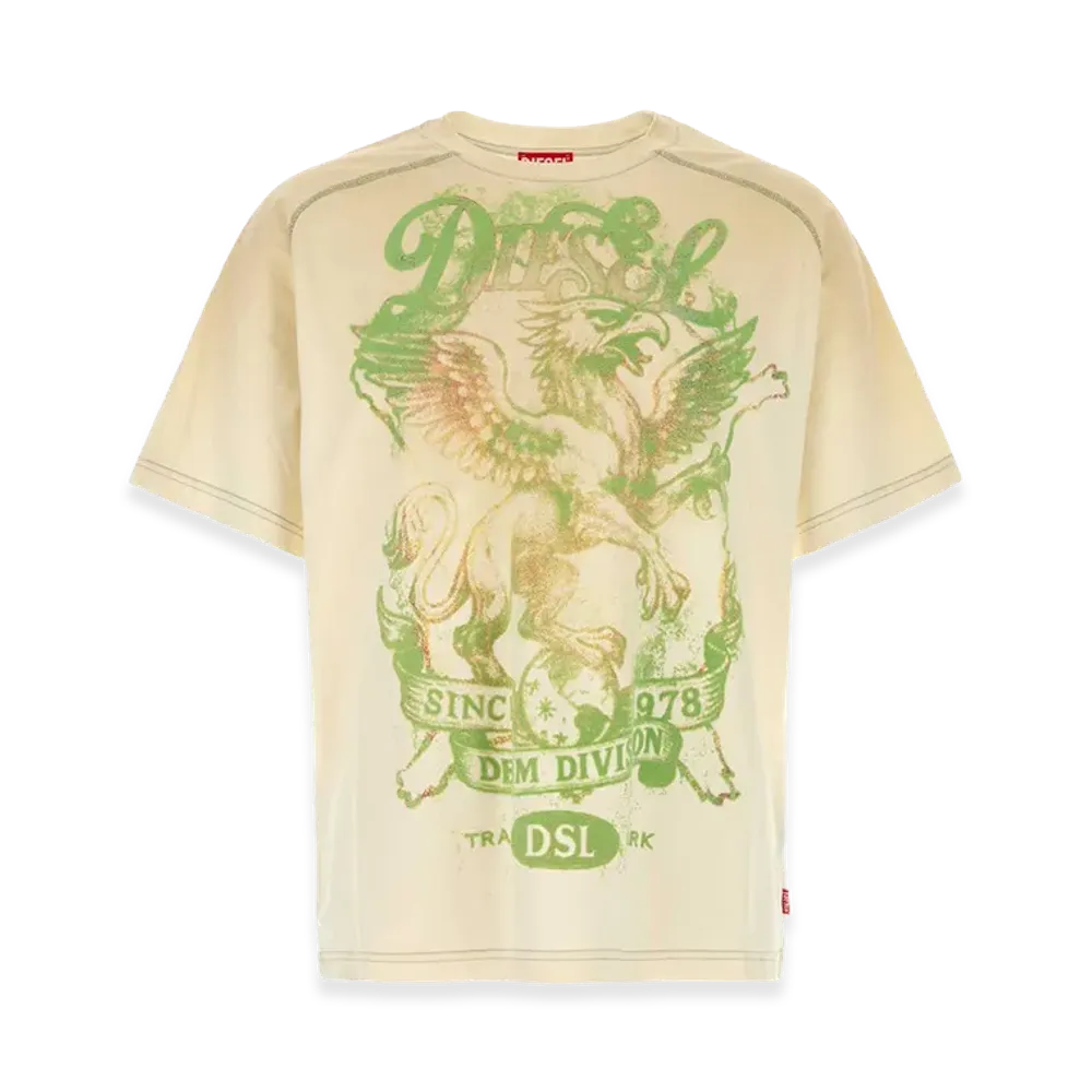 Diesel Cotton T-Griffo T-Shirt "Cream"