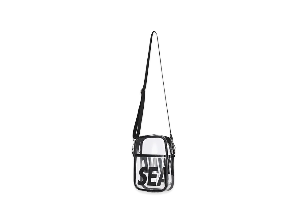WIND AND SEA x BRIEFING GOLF Clear Logo Shoulder Bag "Black Other"