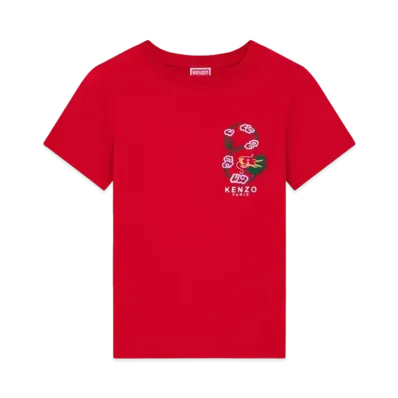 KENZO 'YEAR OF THE DRAGON' Embroidery Classic T-Shirt "Cherry"