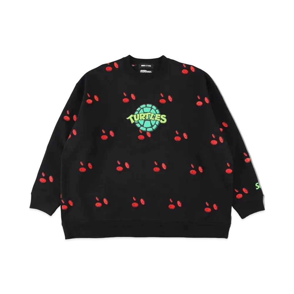 WIND AND SEA x TMN (SALAMI PATTERN) CREW NECK "Black"