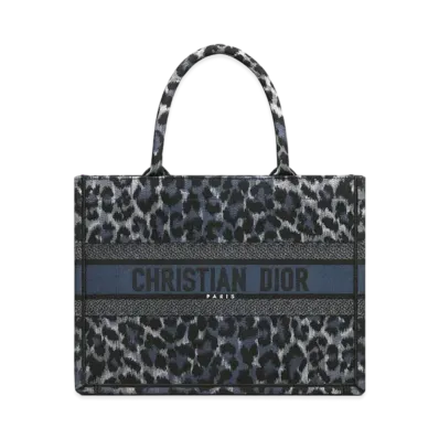 Dior Dior Book Tote Medium Bag Mizza Embroidery "Blue/Black"