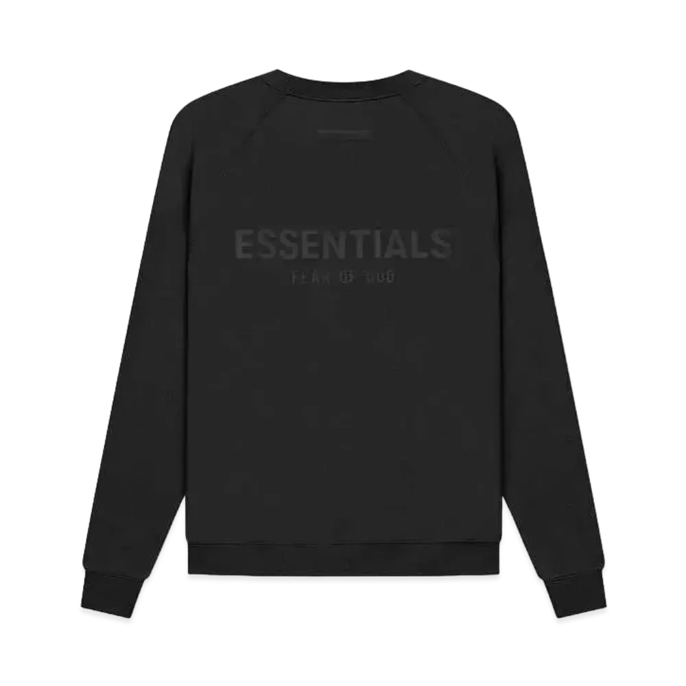 FEAR OF GOD ESSENTIALS Pull-Over Crewneck "Black/Stretch Limo"
