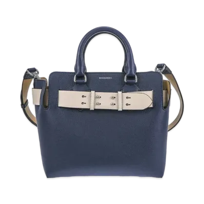 Burberry Belt Bag Leather 2Way Bag "Navy"