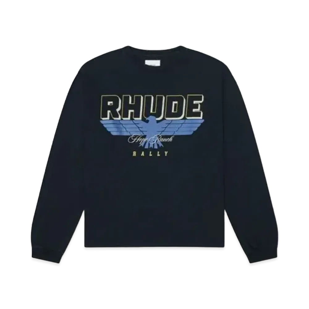 RHUDE Hope Ranch LS Tee "Black"
